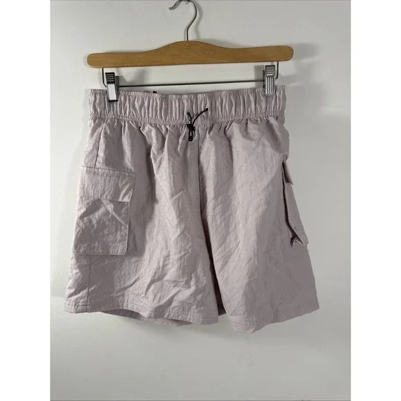 Nike Shorts Womens Small Cargo High Rise Loose Fit Swoosh Pocket DM6247-019