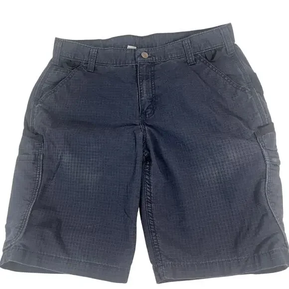 Carhartt Women's Navy Blue Sz 10 Utility Carpenter Work Cargo Shorts 104010-NVY