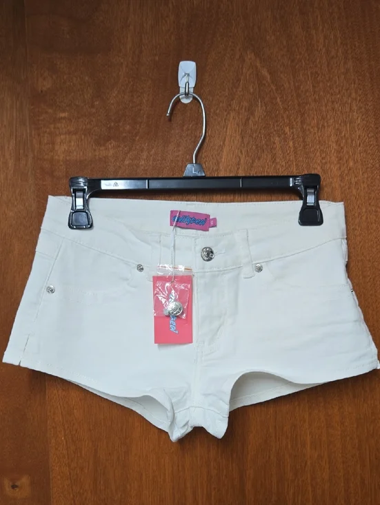 Edikted Jagger Low Rise Denim Shorts