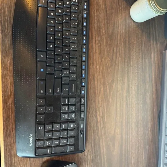 Logitech Black Wireless Keyboard and Mouse Set