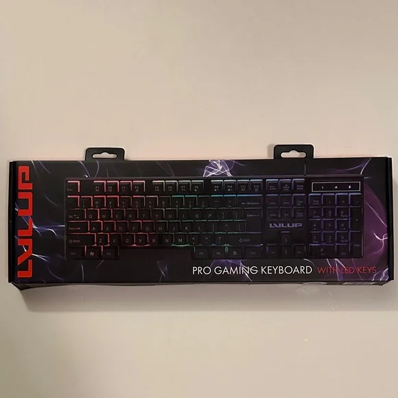 LVLUP Vivitar Pro Gaming Keyboard with LED Keys NIB