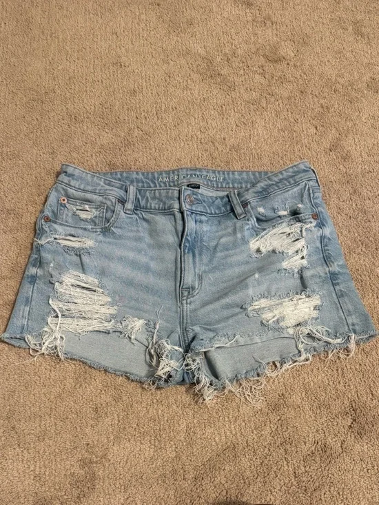 AE Stretch Ripped Denim Perfect Shortie