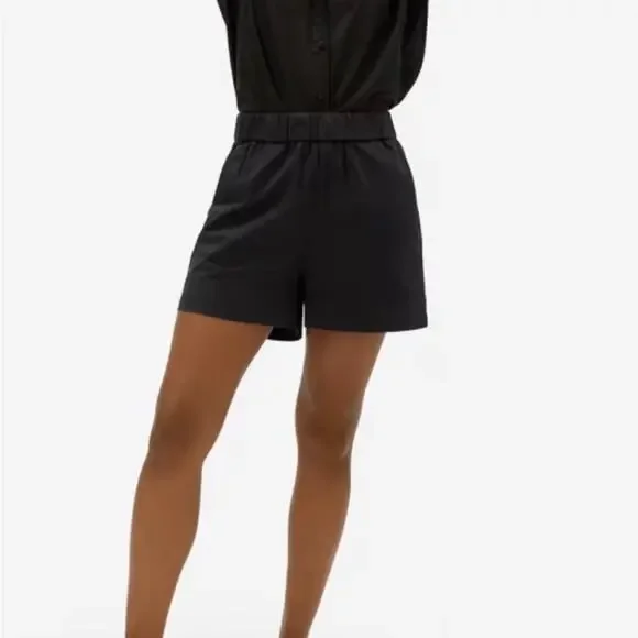 NWT Everlane The Easy Chino Short Black‎ Size 0
