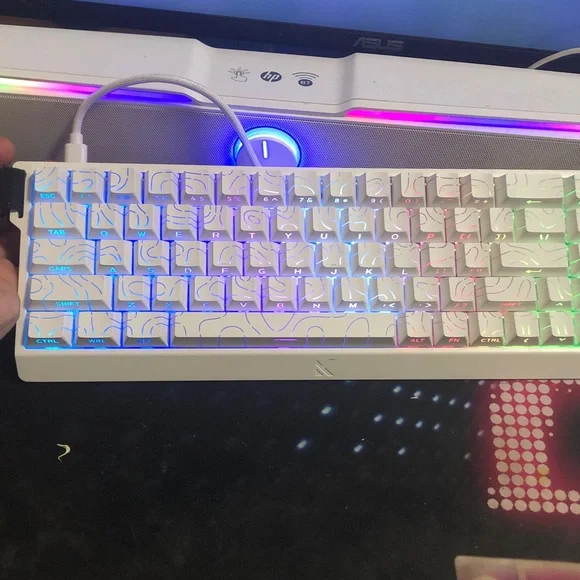 White RGB Mechanical Keyboard