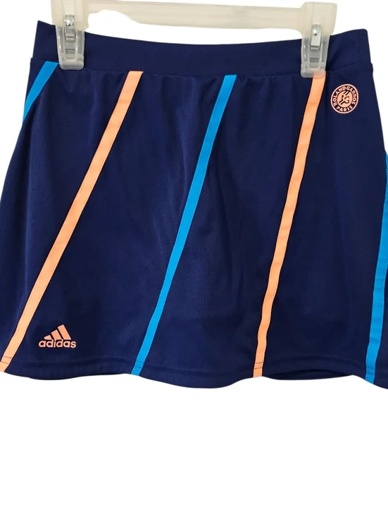 Adidas Roland Garros Paris Tennis Skirt/Skort‎ Blue/Orange Vintage Y2K Size M