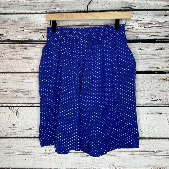 VINTAGE 80s-90s Marisa Christina‎ Mom Shorts Culottes Polka Dot Medium Pull On
