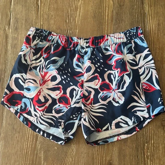 Columbia PFG performance fishing gear Athletic Shorts - Navy, Red, White Floral