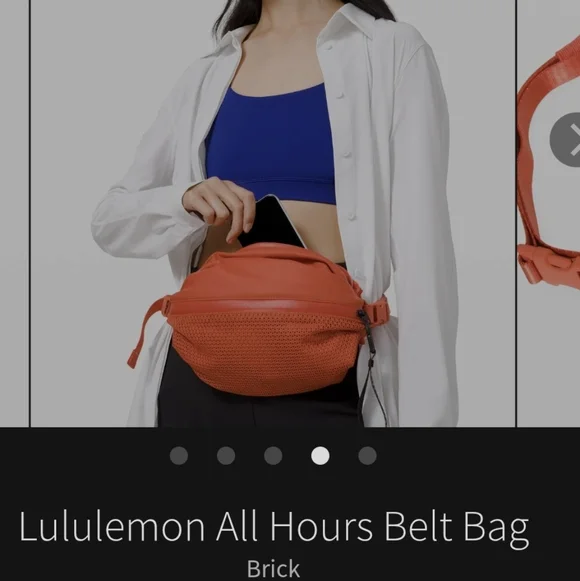 NWT LULULEMON All Hours Belt Bag Brick