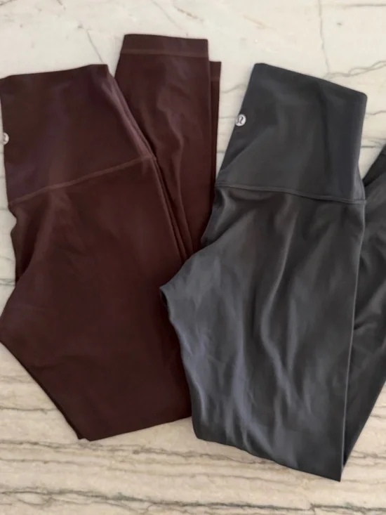 EUC - Lululemon Align Leggings - 2 pairs - 25 inch - Size 6