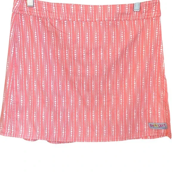 Rip Skirt Hawaii Size M Length 1 Coral White Dot Print Wrap Skirt Swim Cover