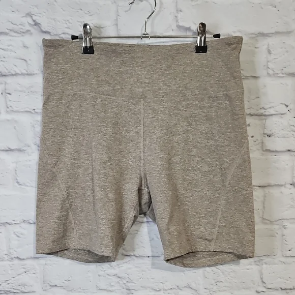 Zobha Heathered Tan Bike Shorts