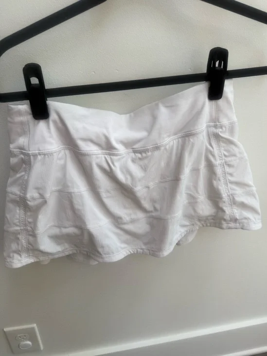 Lululemon Women’s White Active Skort Shorts - Classic Athletic Style