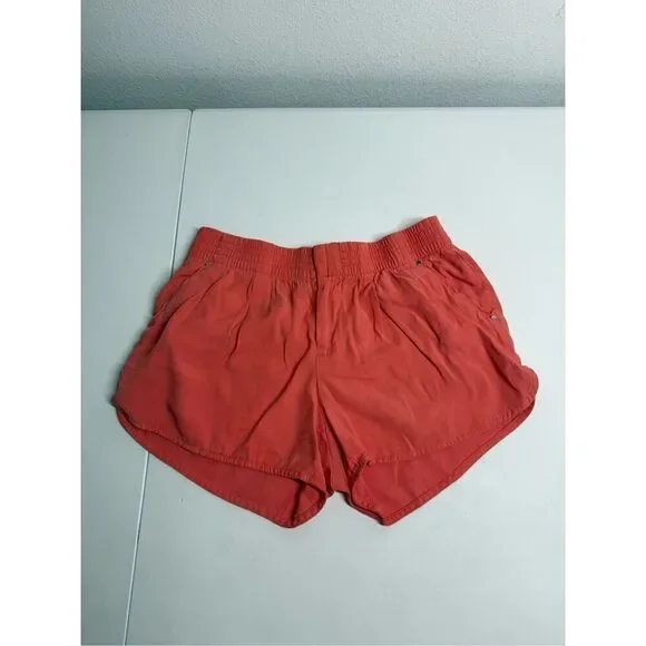 Calvin Klein Shorts Women's Orange Rayon Blend Stretch Waist Casual Shorts XS