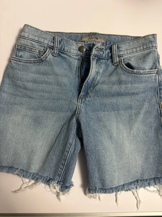 Joes Jeans Womens Denim Cut Off Shorts Blue Frayed Hem High Rise Size‎ 26 Summer