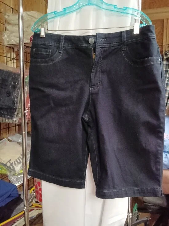 Nine West Women's Dark Denim Shorts - Classic Design