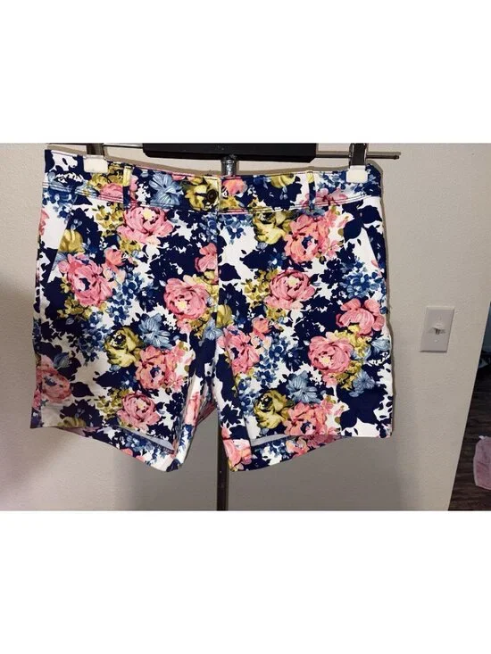 Issac Mizrahi Floral Shorts Womens Size 14 36X5 Stretch