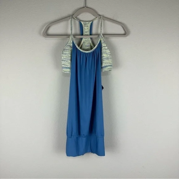 Lululemon Limitless Blue No Limits Athletic Athleisure Tank Top Size 6