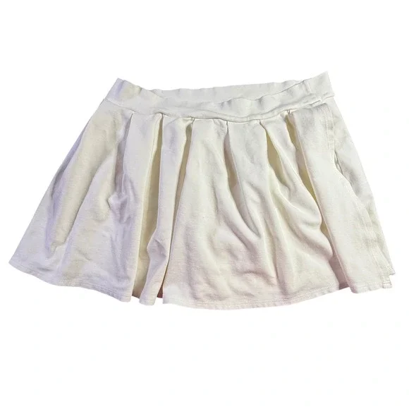 Impressions Skort Ivory Pleated Athletic Casual Activewear Skirt‎ 2X