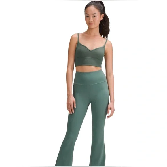 Lululemon Like a Cloud Bra Olive Green Low Support Yoga Pilates Size 4