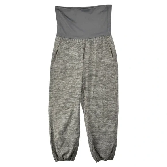 lululemon Maternity Friendly High‎ Rise Joggers Gray Pockets 25