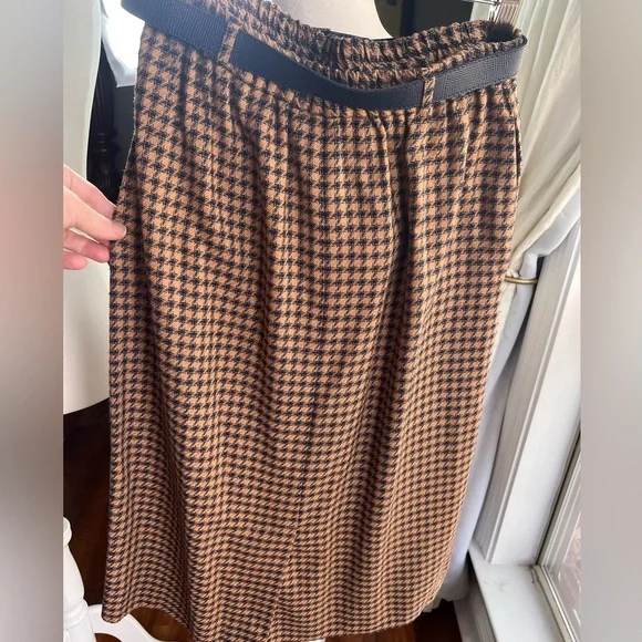 Vintage Bundle Skirts Country Suburbans Size 10 U.S.A. Purple paisley/Brown Chek