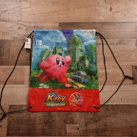 Kirby and the Forgotten Land Nintendo Switch Drawstring‎ Bag 16