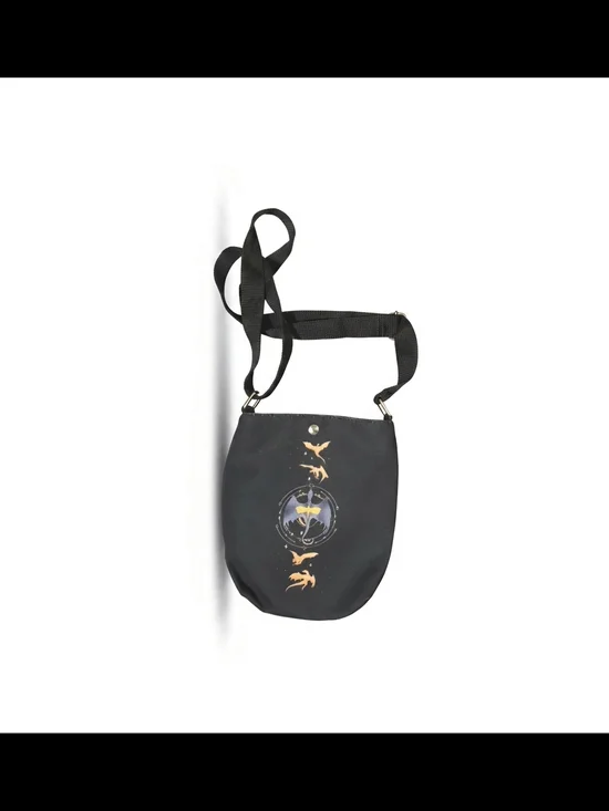 💥Black Crossbody Shoulder Bag with Motif