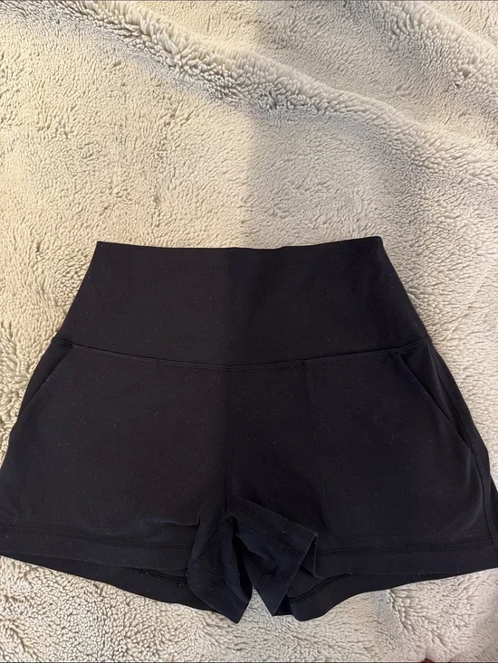 lululemon athletica High-Waist Black Performance Shorts