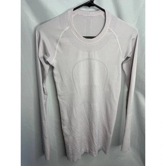 Lululemon Swiftly Tech Long Sleeve 2.0 Lavender Pink Crew Neck Running Shirt