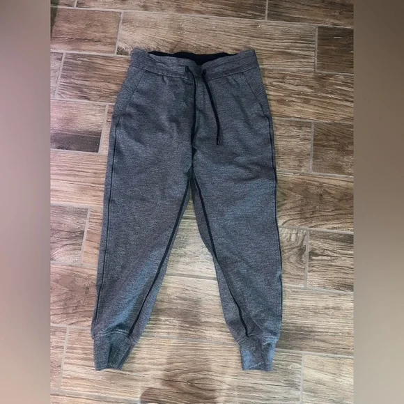 Lululemon On Track Jogger Heathered Black Grey Pants