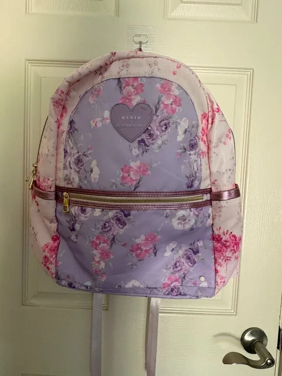 STATE x LoveShackFancy Kane Double Pocket Backpack — Floral