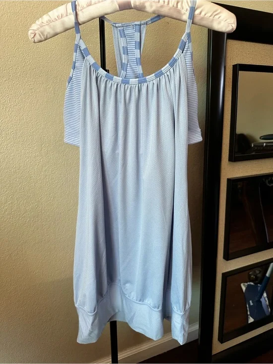 lululemon athletica Light Blue Strappy Bodysuit size 4