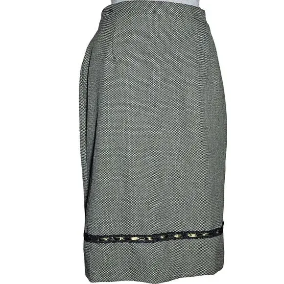 Brown Knee Length Pencil Skirt Size 8