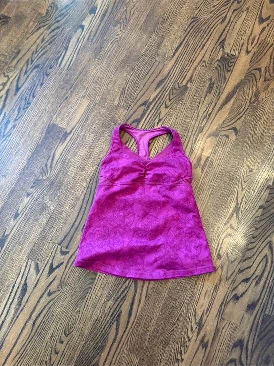 lululemon athletica Fuchsia Racerback Tank Top