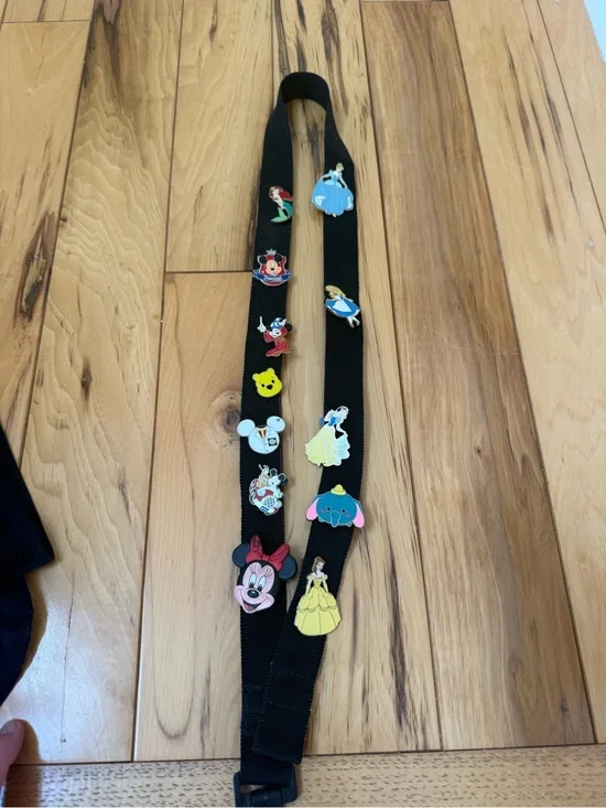 12 Assorted Disney Park Pin trading lot plus Lanyard