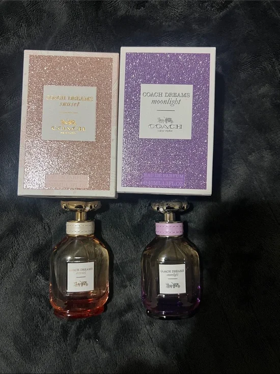 Coach Dreams Sunset & Moonlight Fragrance Duo - Pink, Purple, Gold Accents