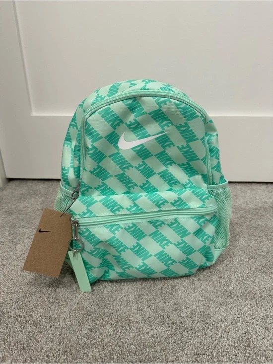Nike Mint Green Patterned Mini Backpack
