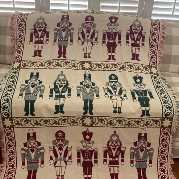 Nutcracker Holiday Throw Blanket