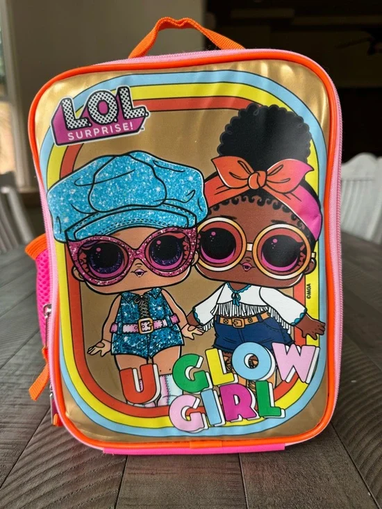 L.O.L. Surprise! Kids Golden Hour U Glow Girl Insulated Lunch Box/Bag Snack Tote
