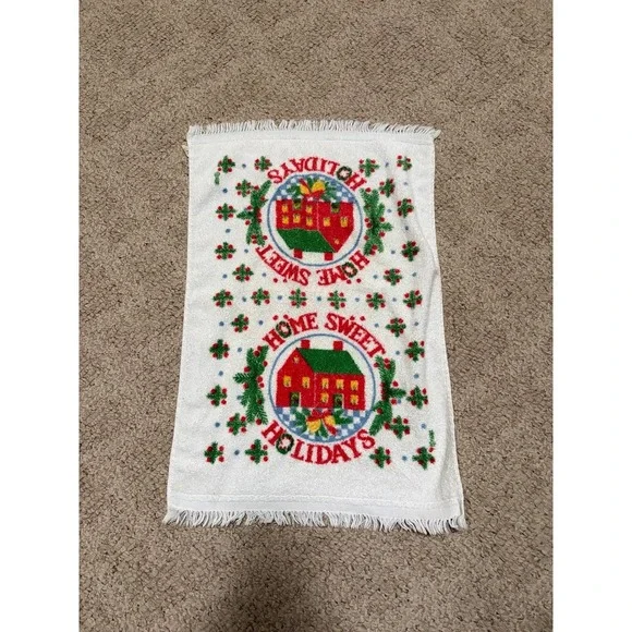 Vintage cannon small Christmas towel