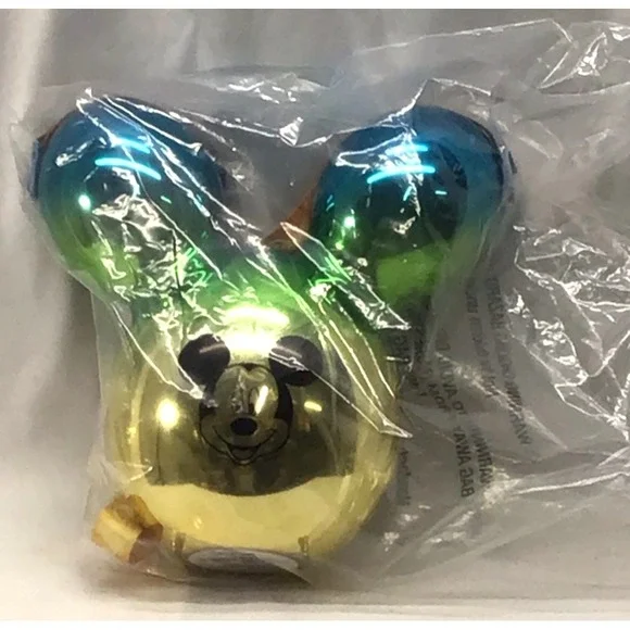 Disney Parks Mickey Mouse Metallic Ombre Balloon Popcorn Bucket‎ Backpack Purse