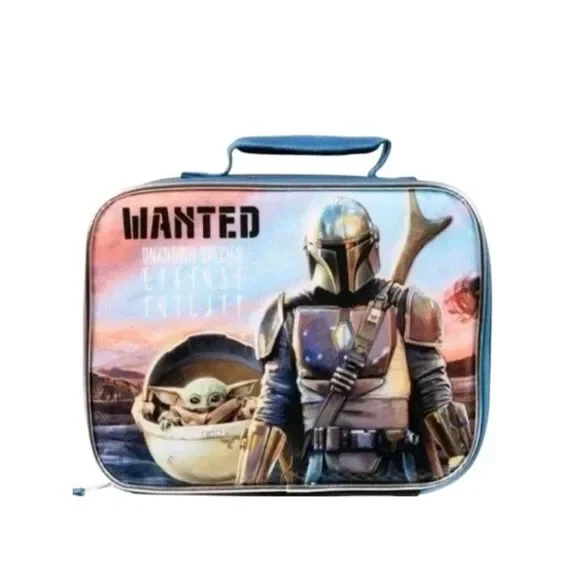 Star Wars Mandalorian Grogu Insulated Lunch Bag Box Cooler Bioworld Baby Yoda