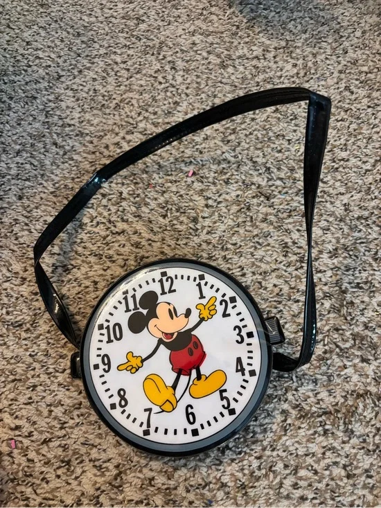 Mickey Mouse Novelty Wristwatch Bag - Black, Red, Yellow