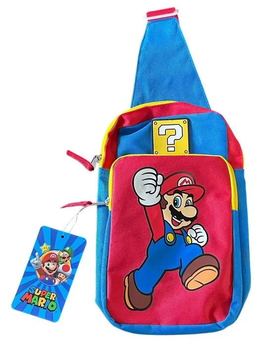 Super Mario Nintendo Bioworld Over The Shoulder Bag Sling New W Tag