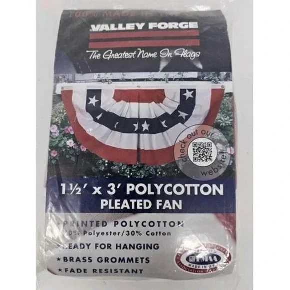 Valley forge Flag Pleated 18