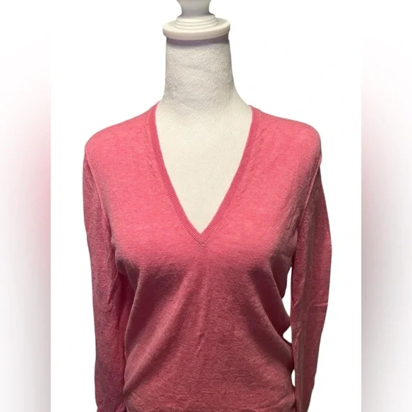 Zadig & Voltaire Cashmere pink V-Neck Long Sleeve Top