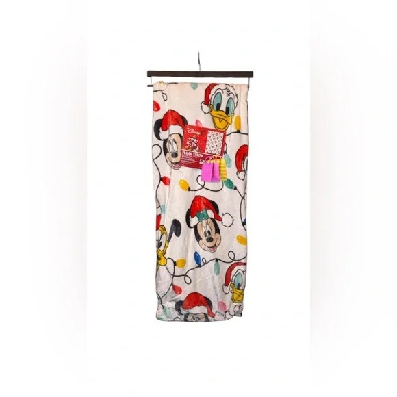 Disney Festive Blanket with Mickey and Donald in Red and White
