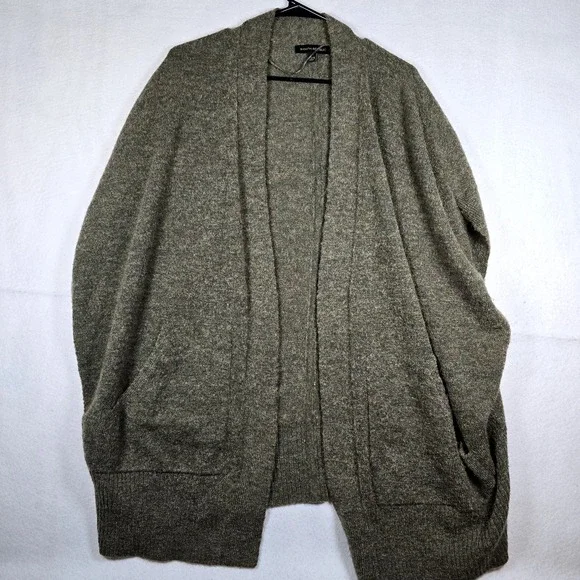 Banana Republic Womens Sweater XS/S Sleeveless Cocoon 3rd Pie‎ Cardigan Moss