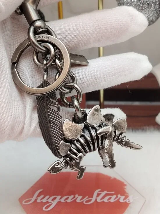 Coach Stegosaurus Steggy Rexy key Fob Bag Charm Keychain Coach Bag Accessories
