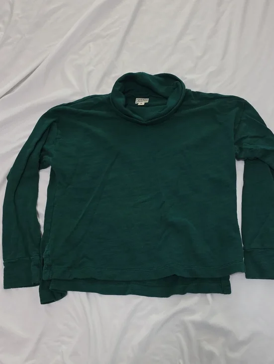 J. Crew Deep Green Turtleneck Sweater